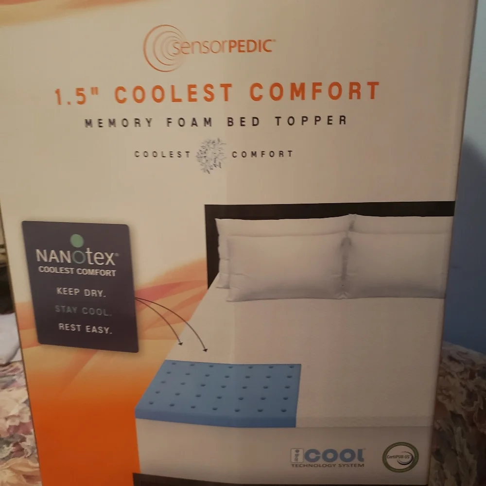 Blue Quilted Mattress Cover for Enhanced Comfort